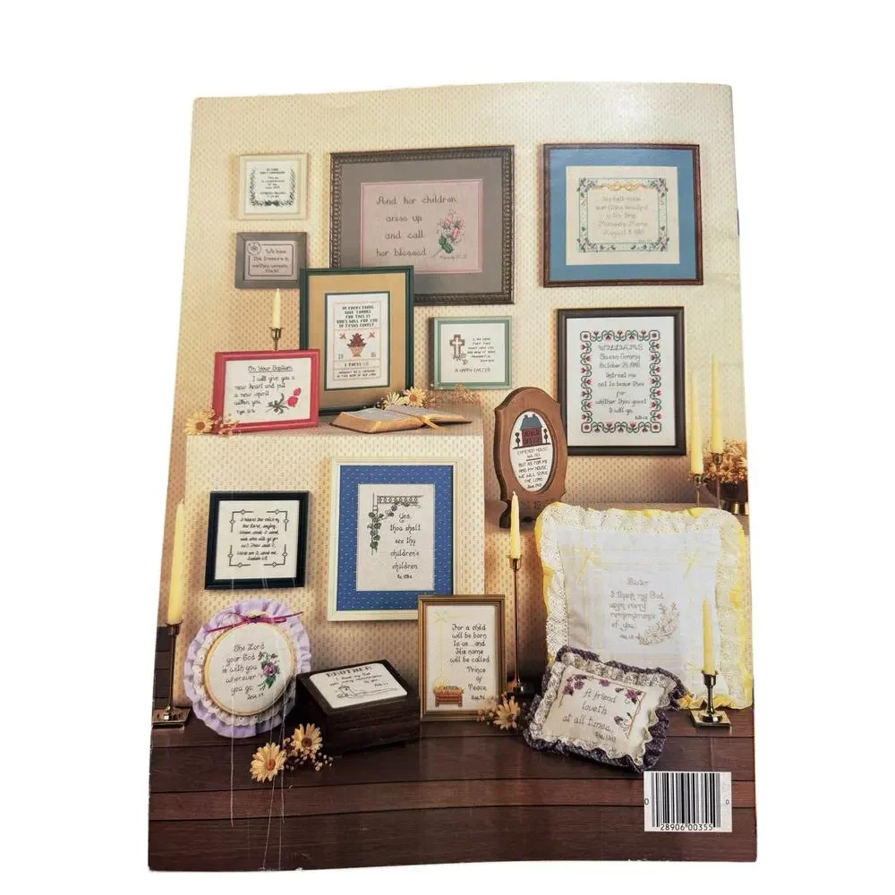 Vintage Scriptures for All Occasions Cross Stitch Design Booklet 355 26 patterns